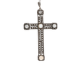 Edwardian Pearl and Diamond Cross Pendant