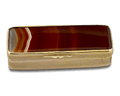 Brown Agate Snuff Box