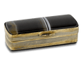Black Agate and Gold Snuff Box