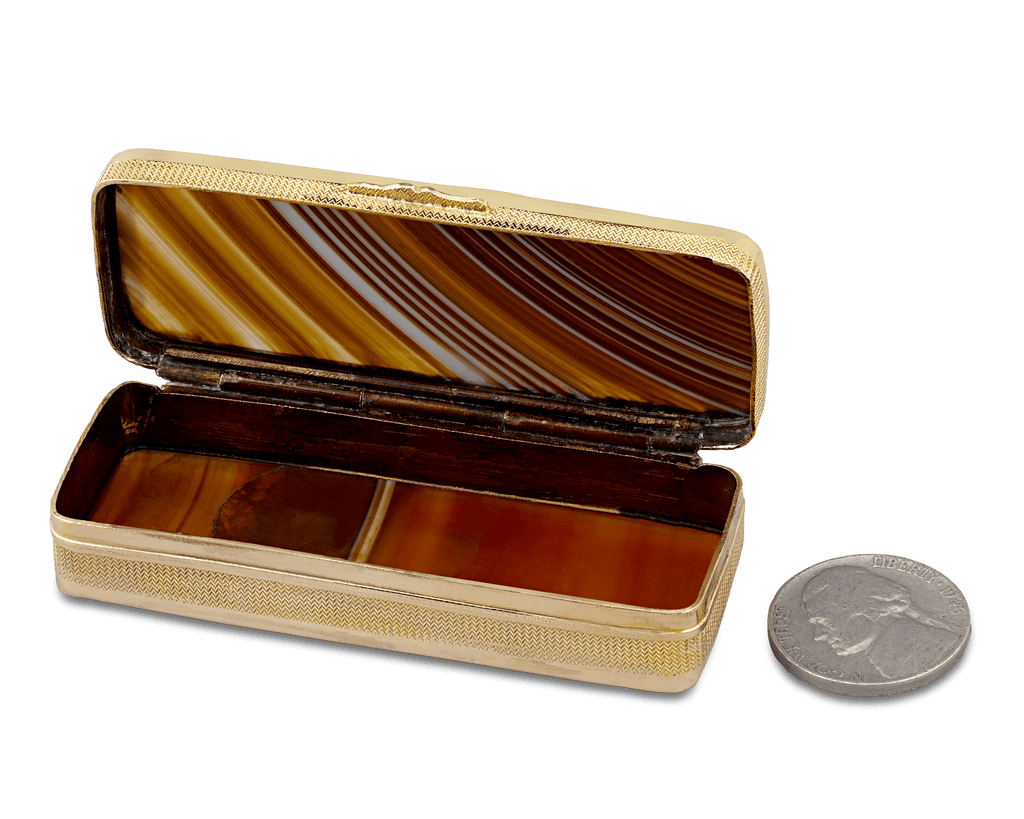 Agate Neoclassical Snuff Box