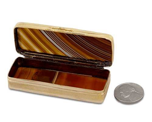 Agate Neoclassical Snuff Box