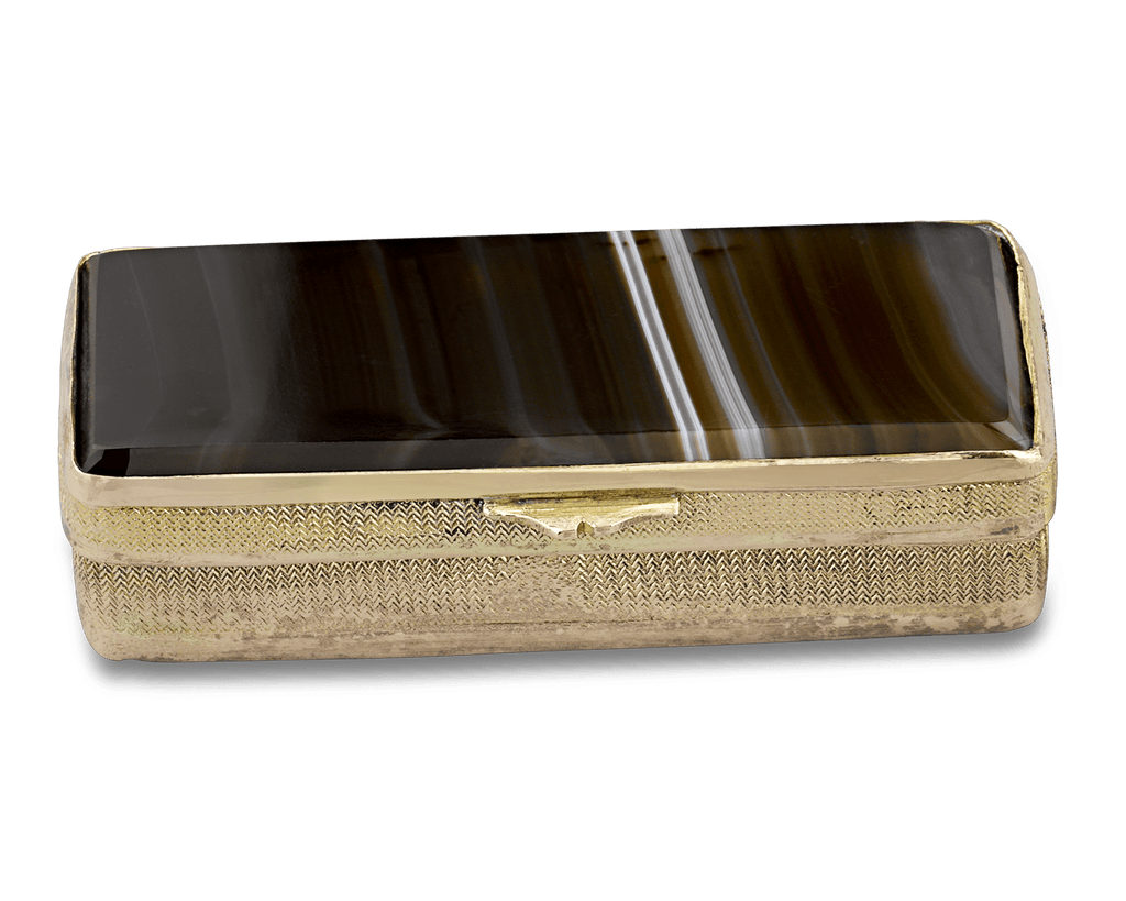 Black Agate Snuff Box