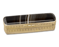 Rectangular Black Agate Snuff Box