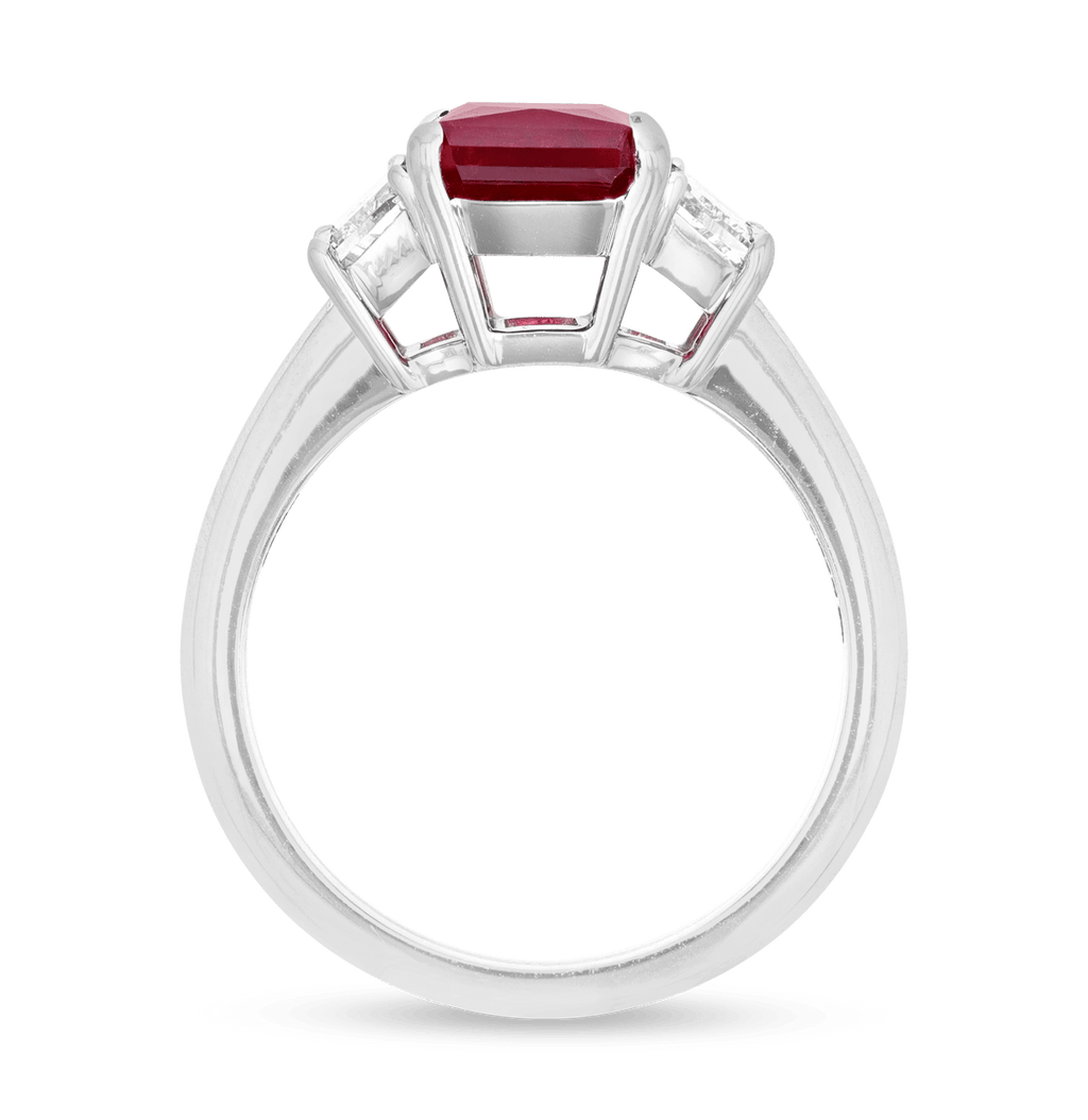 Red Emerald Ring, 2.65 Carats