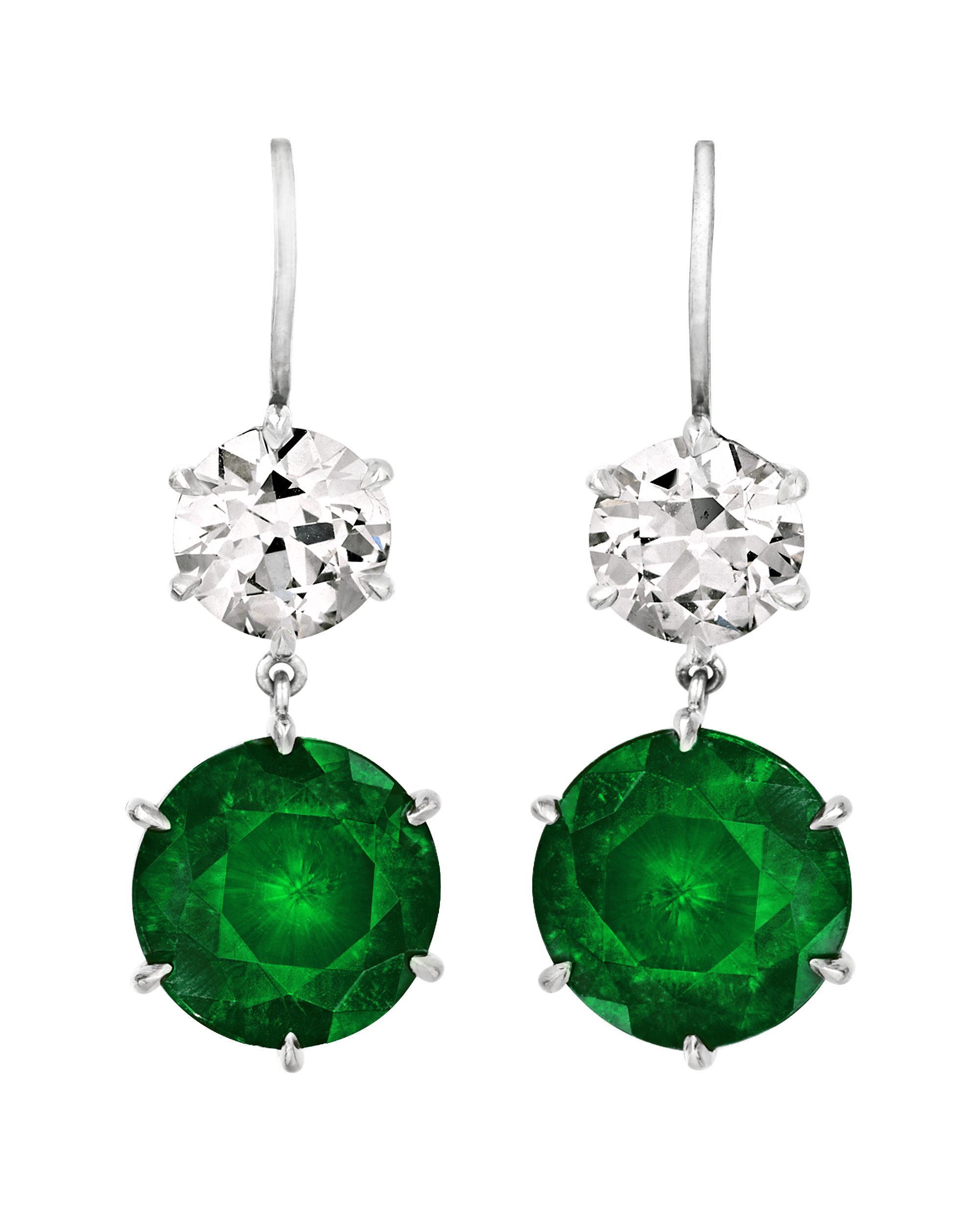 Raymond Yard Demantoid Garnet Earrings, 8.79 Carats