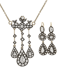 Edwardian-Period Diamond Jewelry Suite, 6.00 Carats