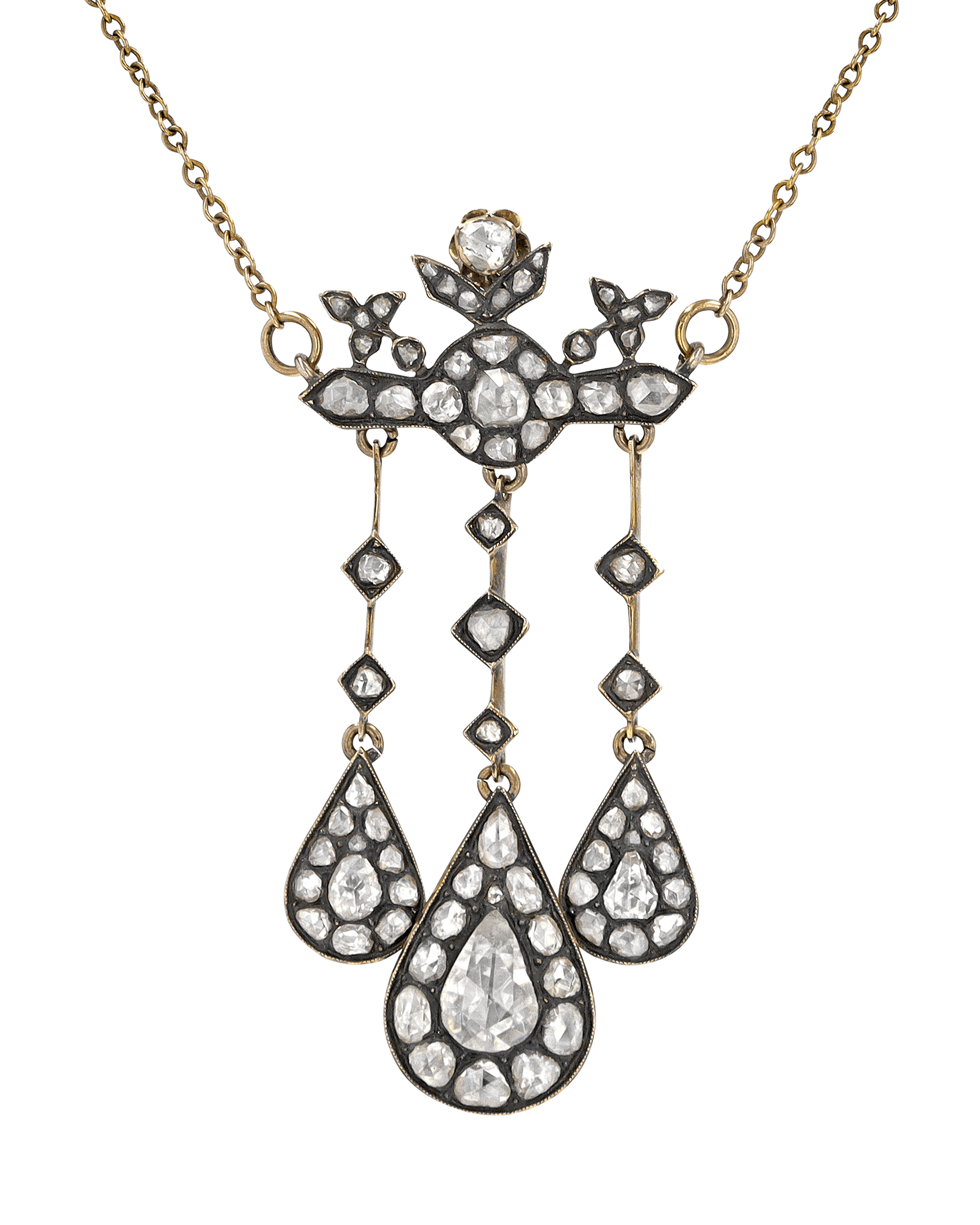 Edwardian-Period Diamond Jewelry Suite, 6.00 Carats
