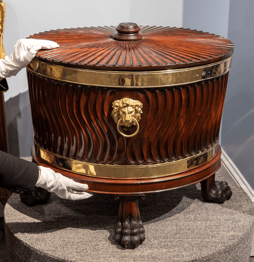 George III Mahogany Wine Cellarette Pair