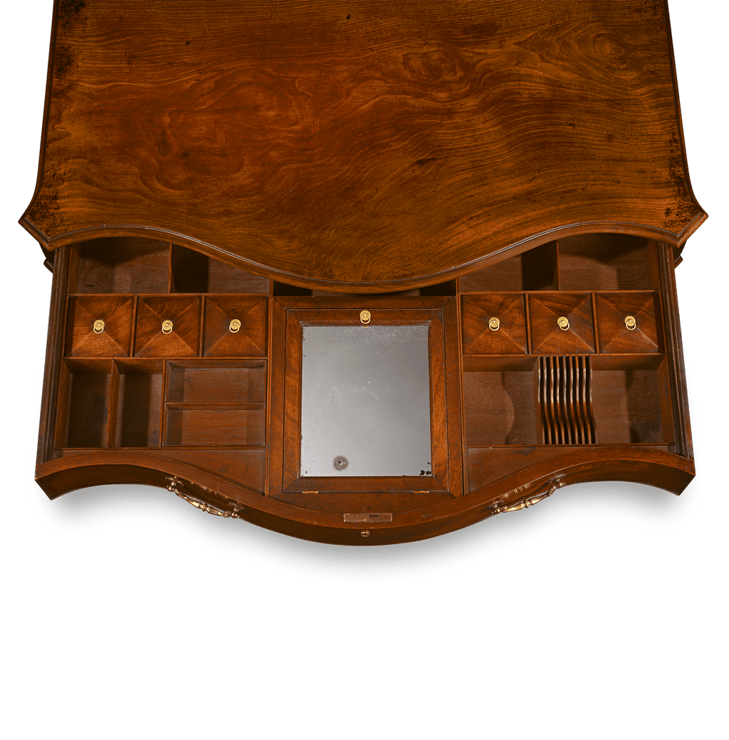 George III Chippendale-Period Serpentine Commode