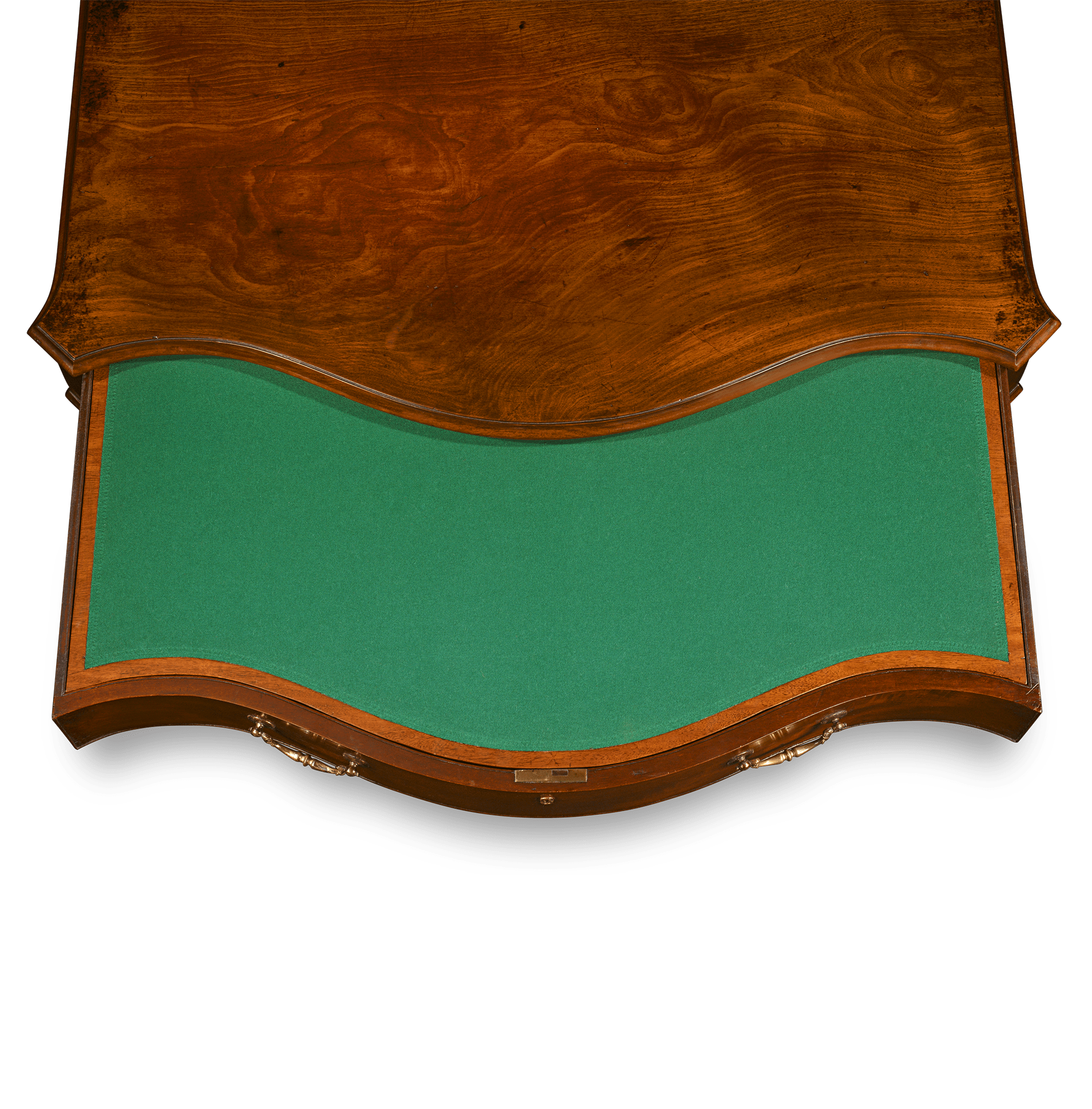 George III Chippendale-Period Serpentine Commode