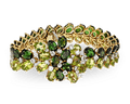 Julius Cohen Peridot and Tourmaline Bracelet