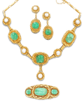 Victorian Emerald and Pearl Parure