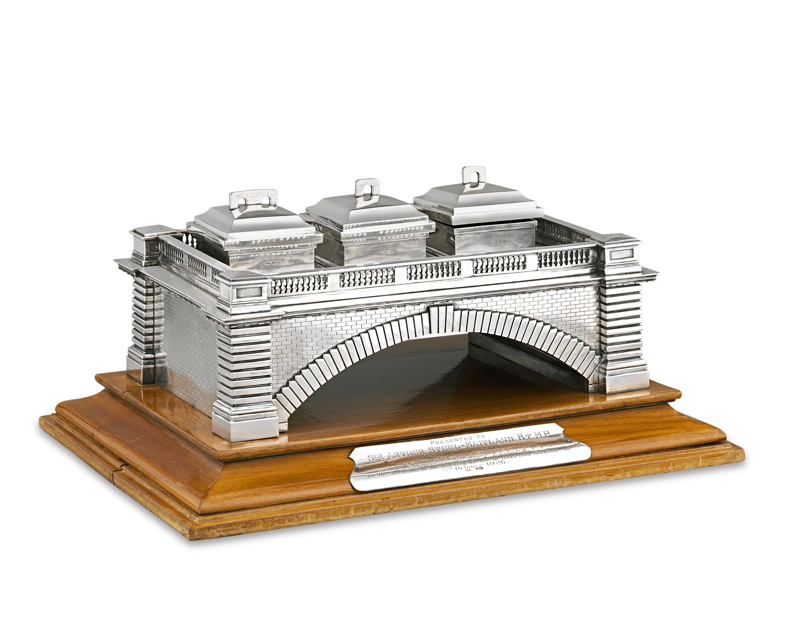 Silver Presentation Inkstand by Turner & Simpson Ltd.