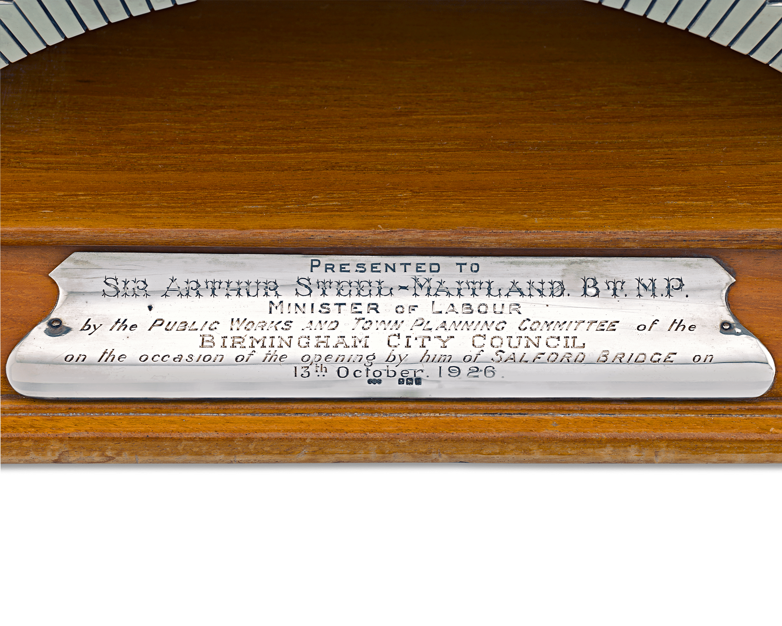 Silver Presentation Inkstand by Turner & Simpson Ltd.