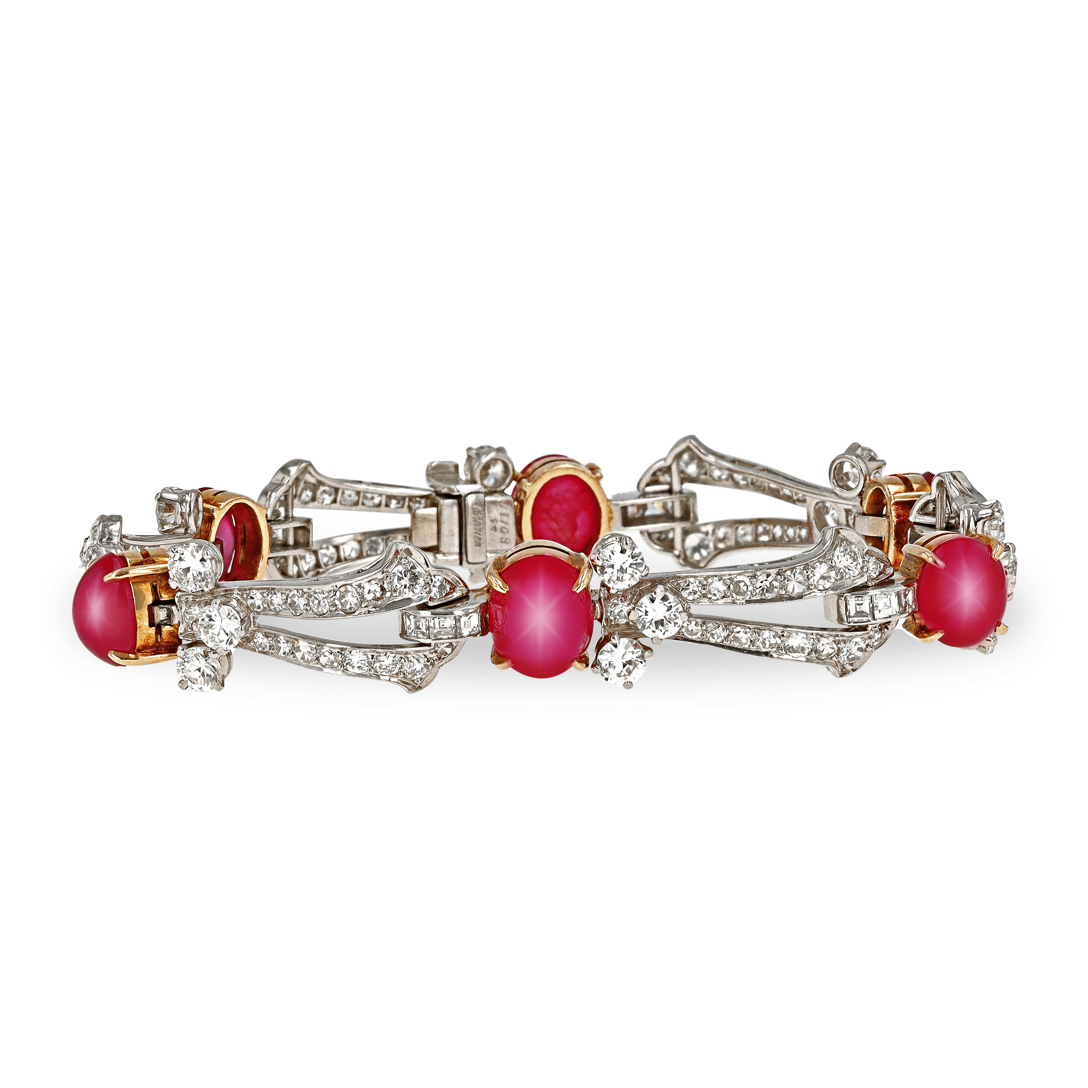 Cartier Art Deco Star Ruby Bracelet, 15.00 Carats