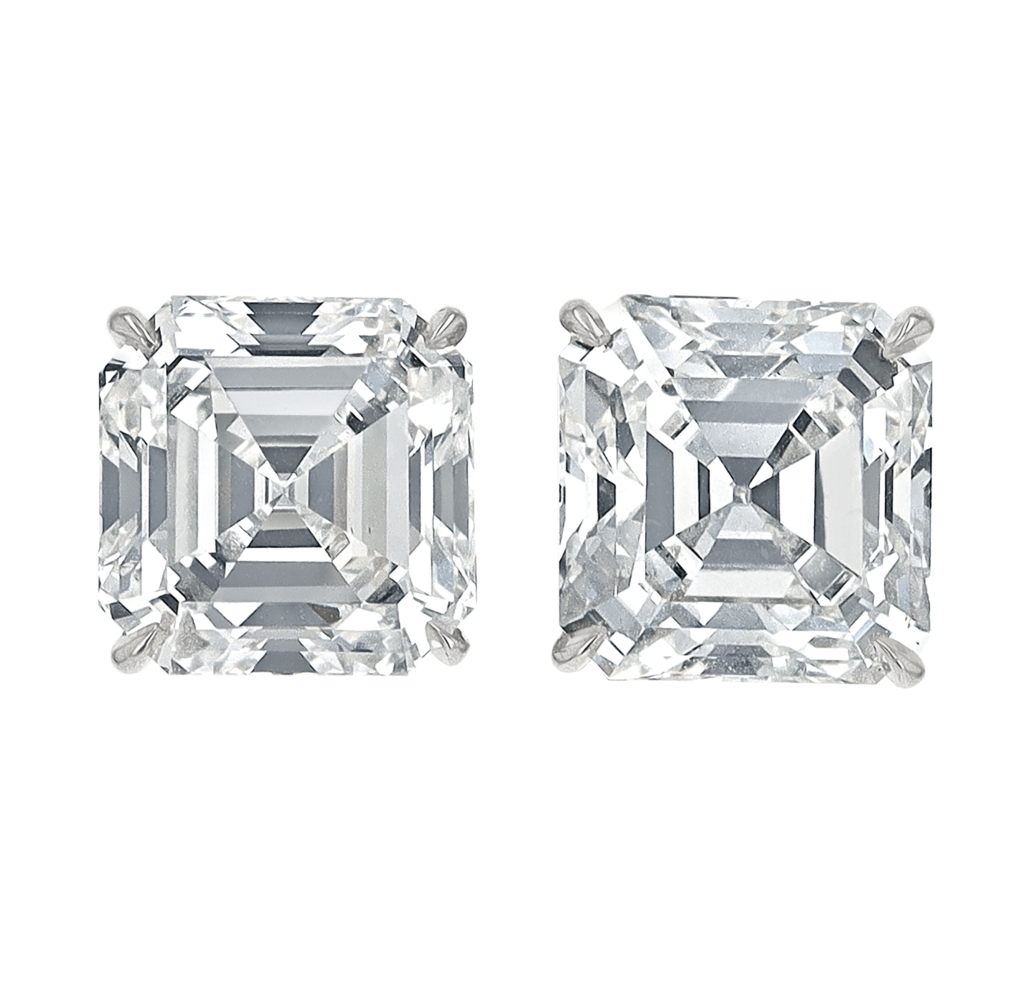 Asscher-Cut Diamond Earrings