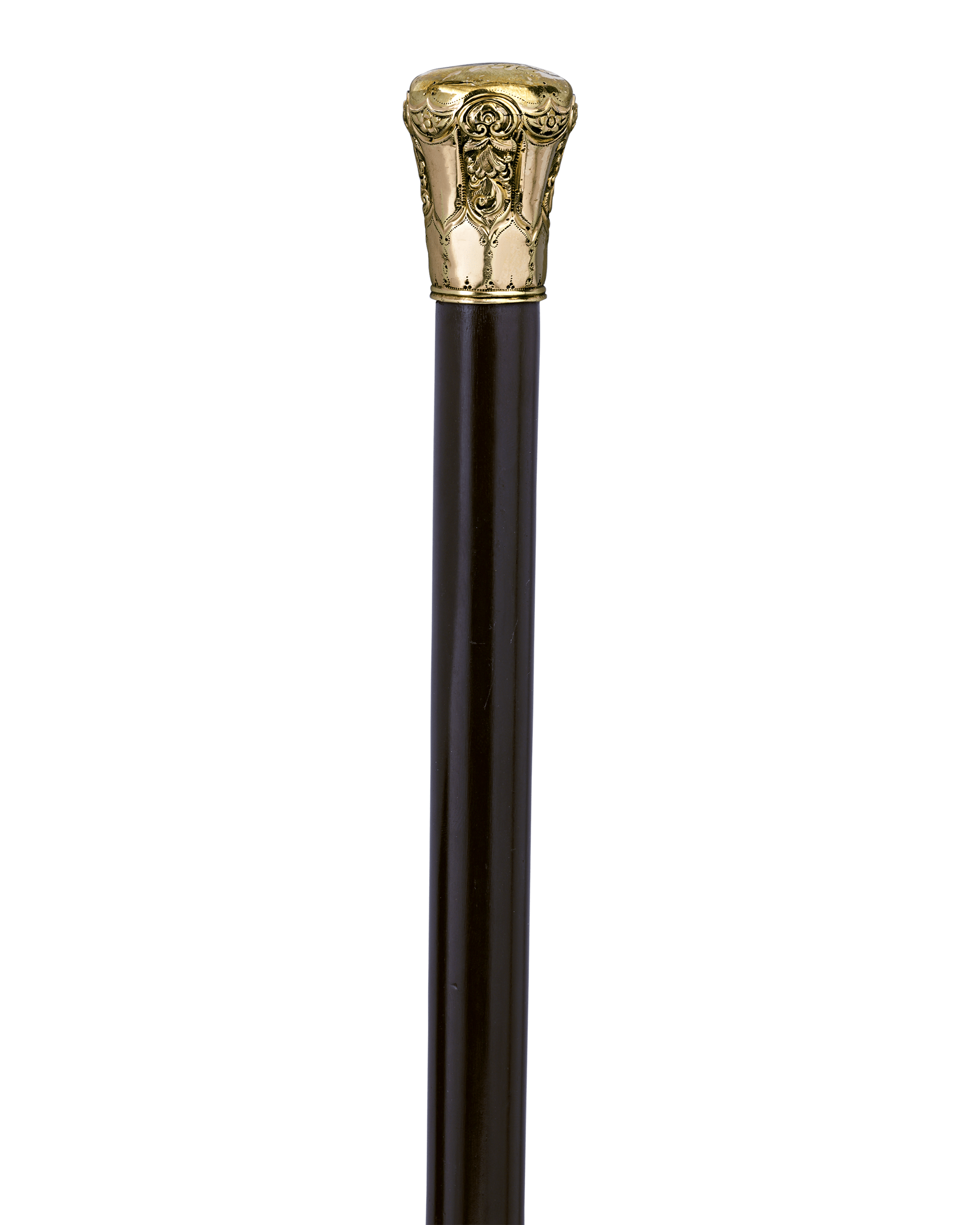 Chased Gold Knob Cane