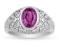 Untreated Pink Sapphire Ring, 2.28 Carats