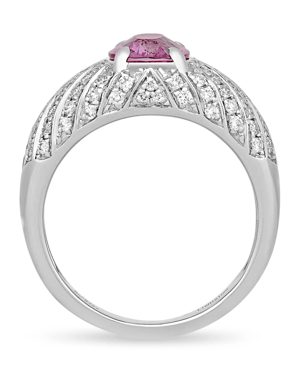 Untreated Pink Sapphire Ring, 2.58 Carats