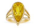 Golden Beryl Ring, 5.42 Carats