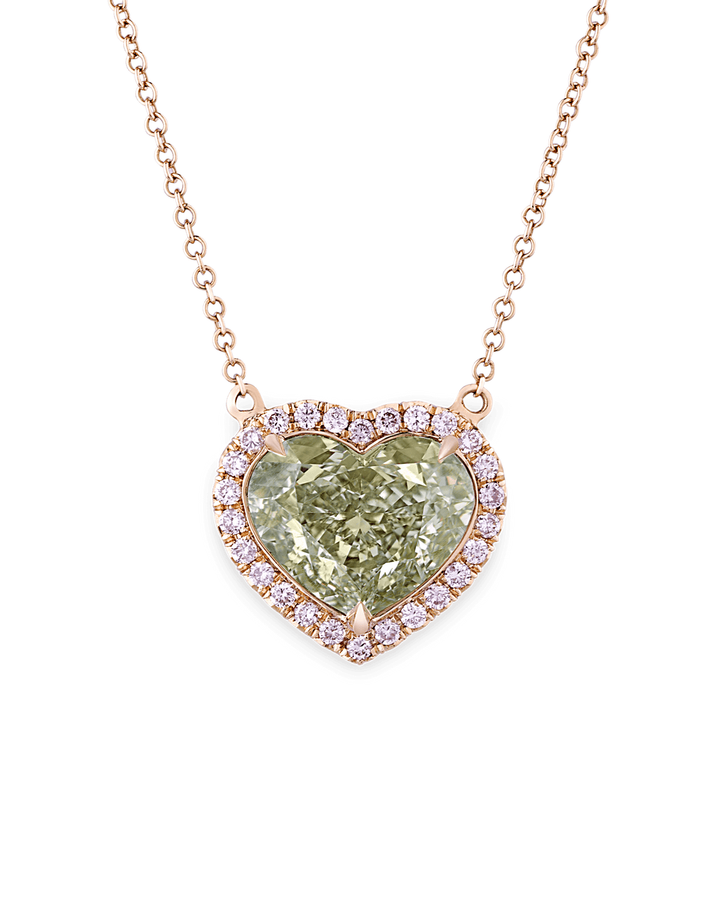 Chameleon Diamond Necklace, 4.41 Carats