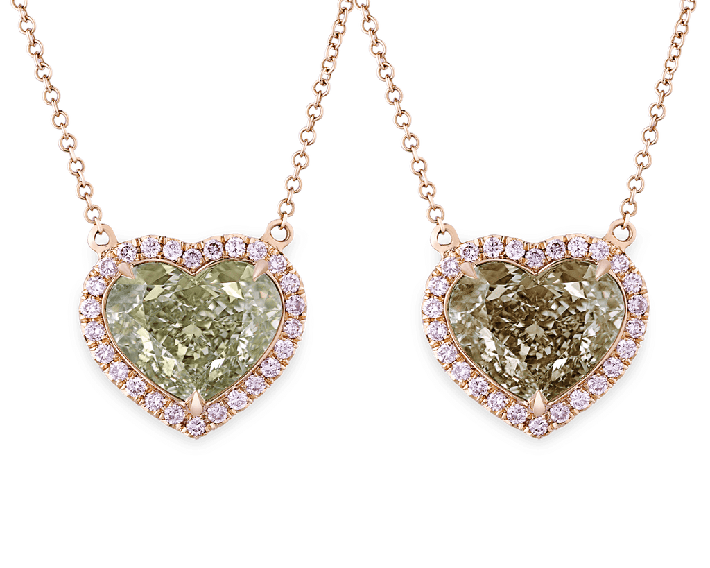 Chameleon Diamond Necklace, 4.41 Carats