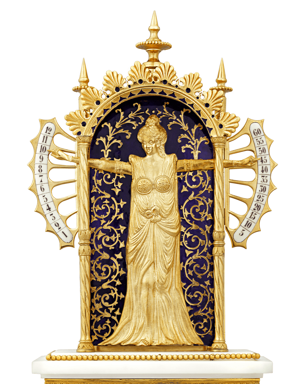 Bras en l'air Mantel Clock