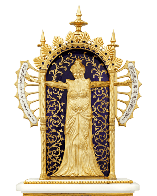 Bras en l'air Mantel Clock