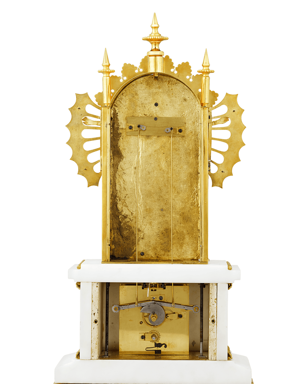 Bras en l'air Mantel Clock