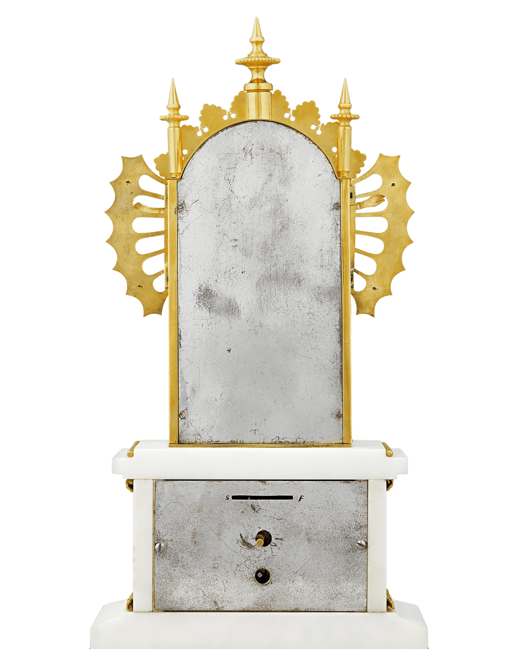 Bras en l'air Mantel Clock