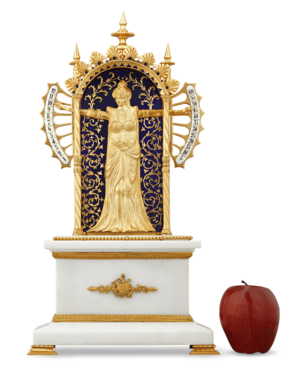 Bras en l'air Mantel Clock