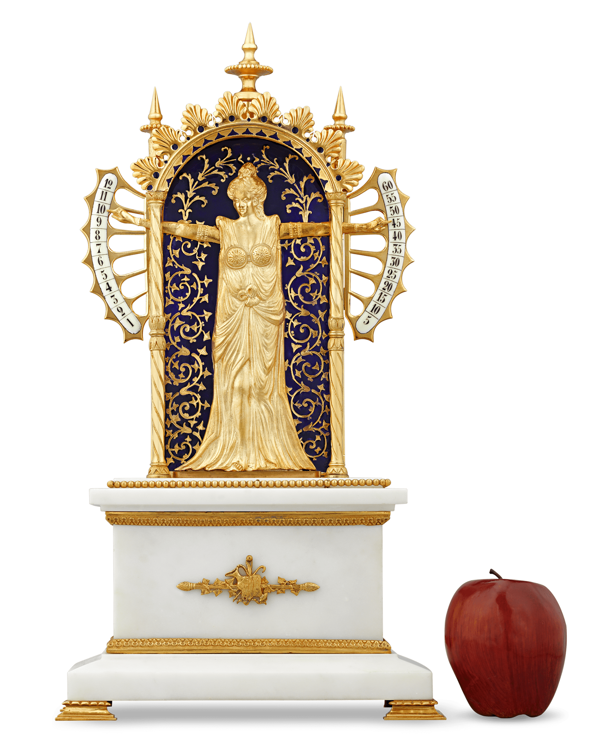 Bras en l'air Mantel Clock