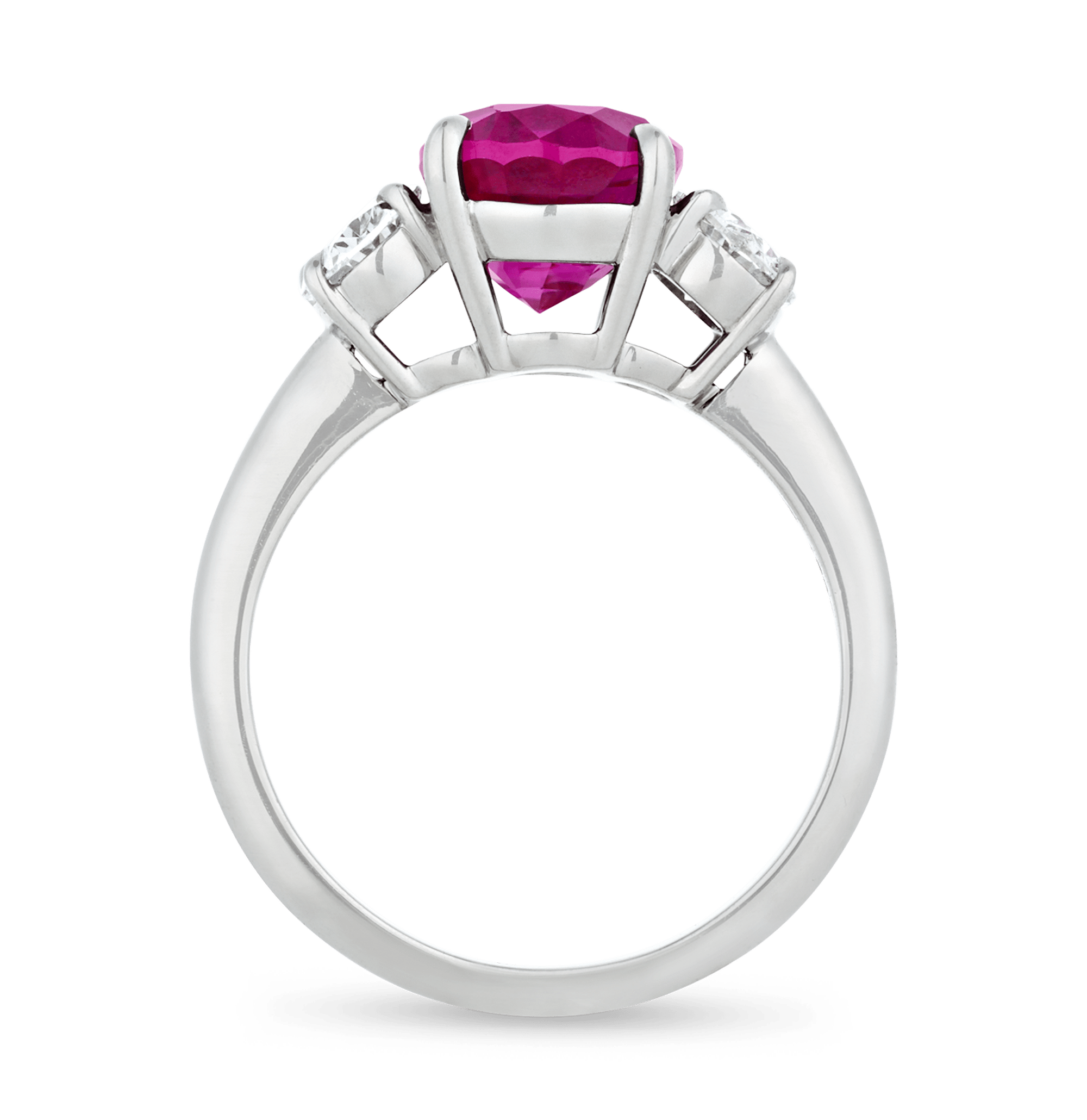 Burma Ruby and Diamond Ring, 4.06 carats