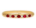 Untreated Burma Ruby Bracelet, 6.75 Carats