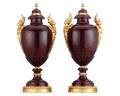 Griotte Rouge Vases attributed to Charles-Henri-Joseph Cordier