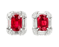 Ruby Earrings, 6.09 Carats