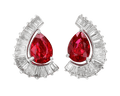 Burma Ruby Earrings, 4.24 Carats