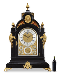 Monumental Three-Train Bracket Clock by J.C. Jennens & Sons