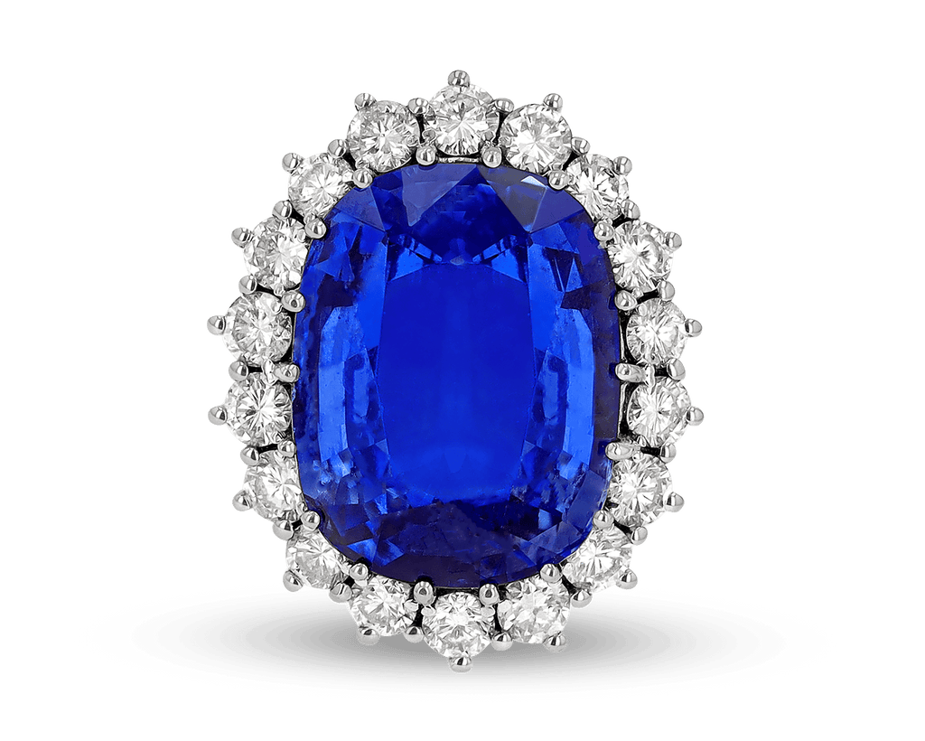 Ceylon Sapphire Ring, 21.76 Carats