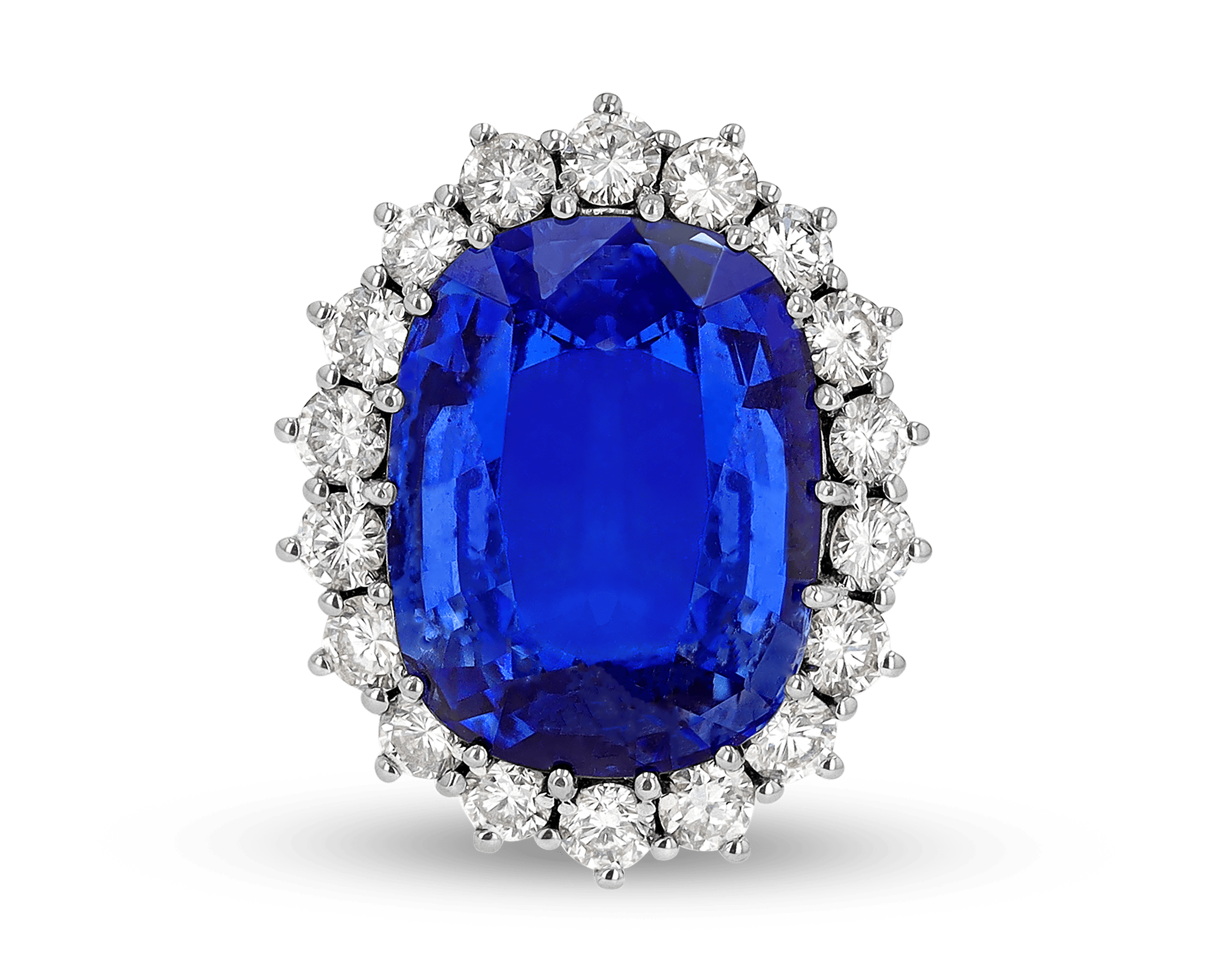 Ceylon Sapphire Ring, 21.76 Carats