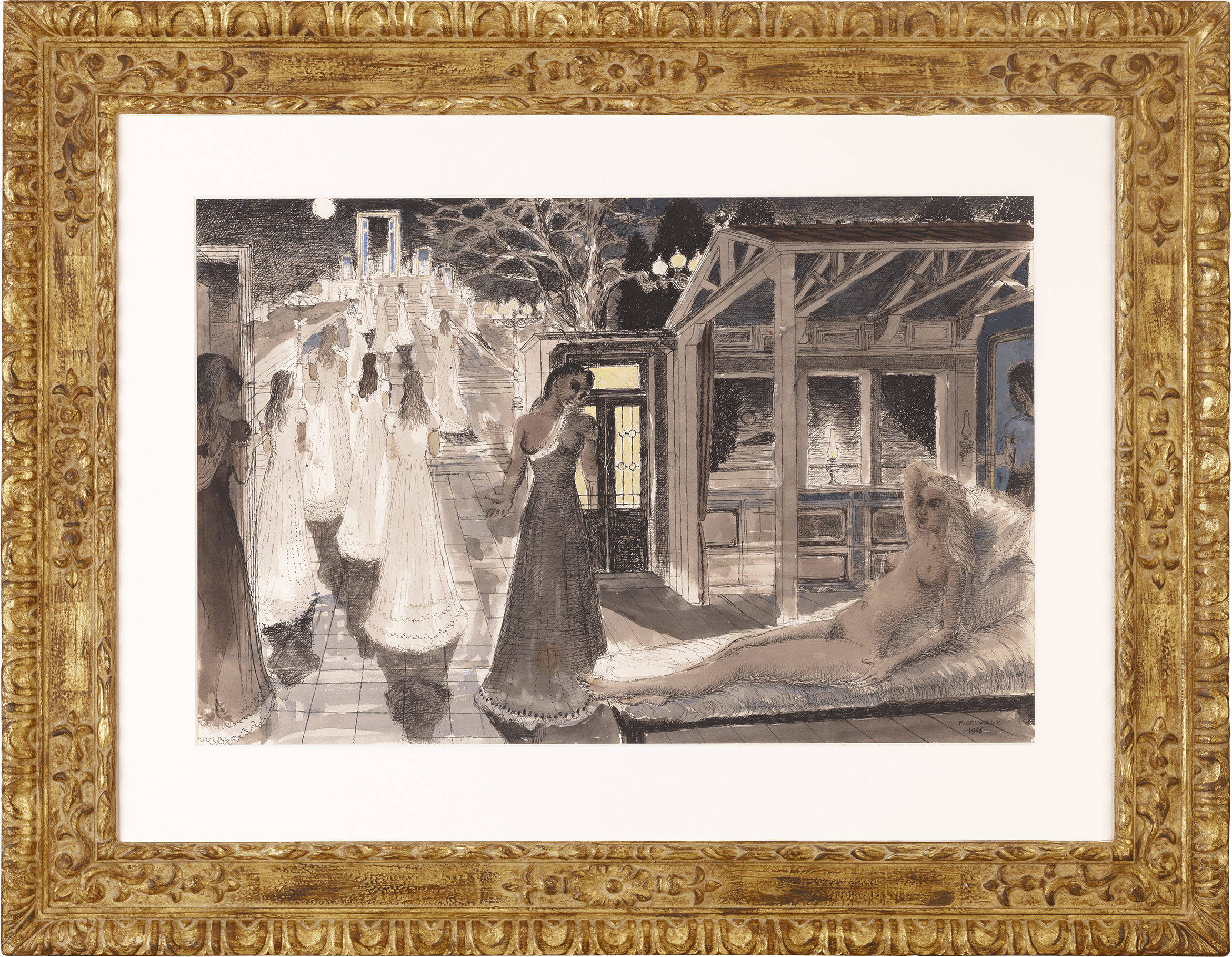 Study for L'Acropole by Paul Delvaux