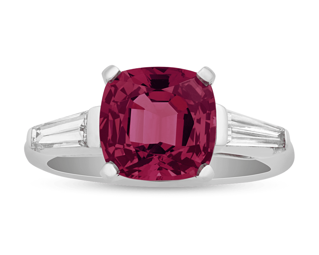 Red Spinel Ring, 3.27 Carats