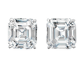Asscher Cut Diamond Studs, 14.42 Carats