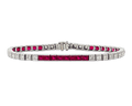 Ruby and Diamond Line Bracelet