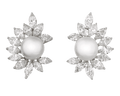 South Sea Pearl and Diamond Climber Earrings