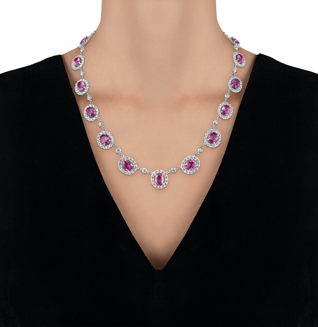 Pink Sapphire Suite, 34.77 Carats