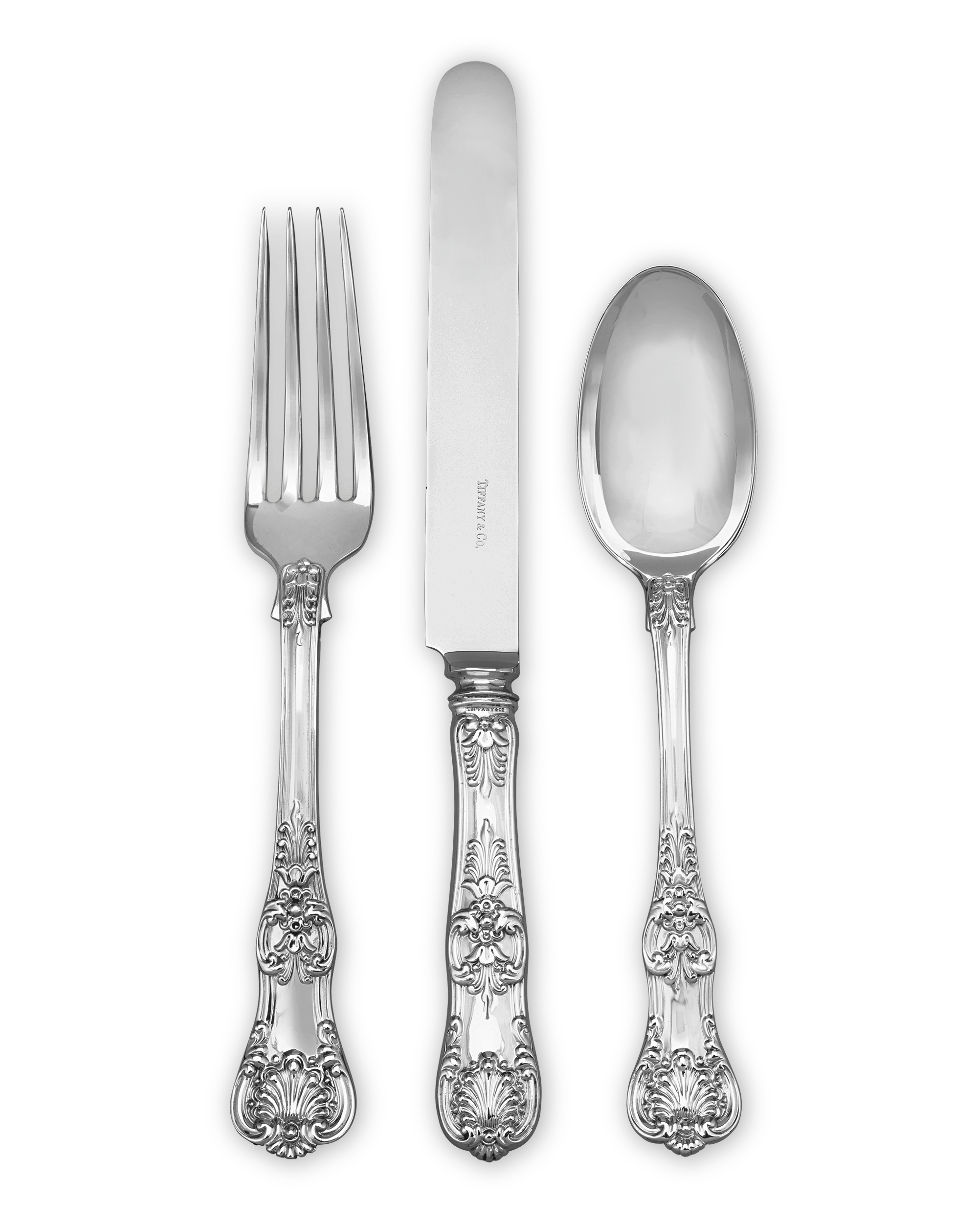 Tiffany & Co. English King Flatware, 120 Pieces