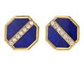 Lapis and Diamond Earrings