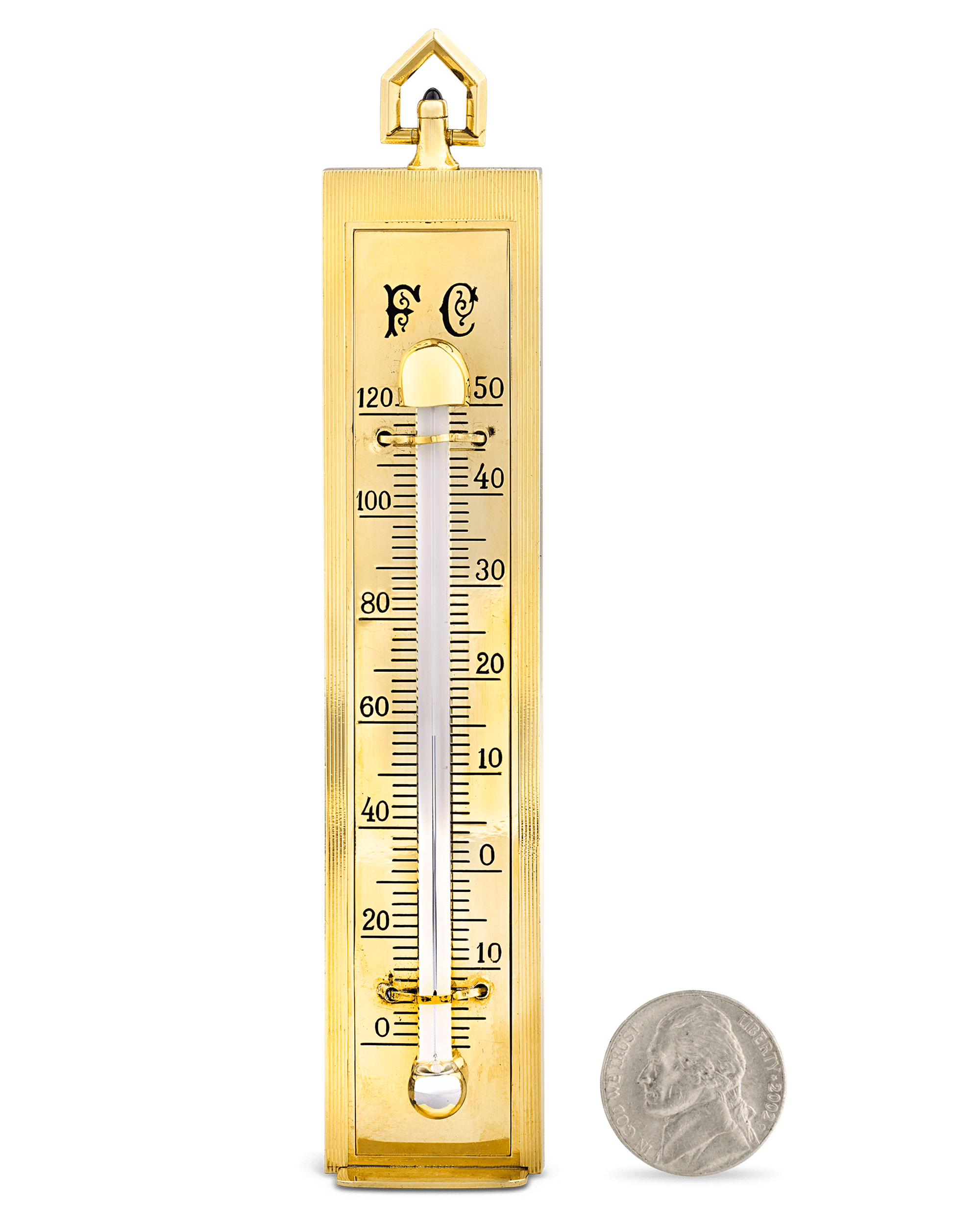 Cartier Thermometer, 14K Gold