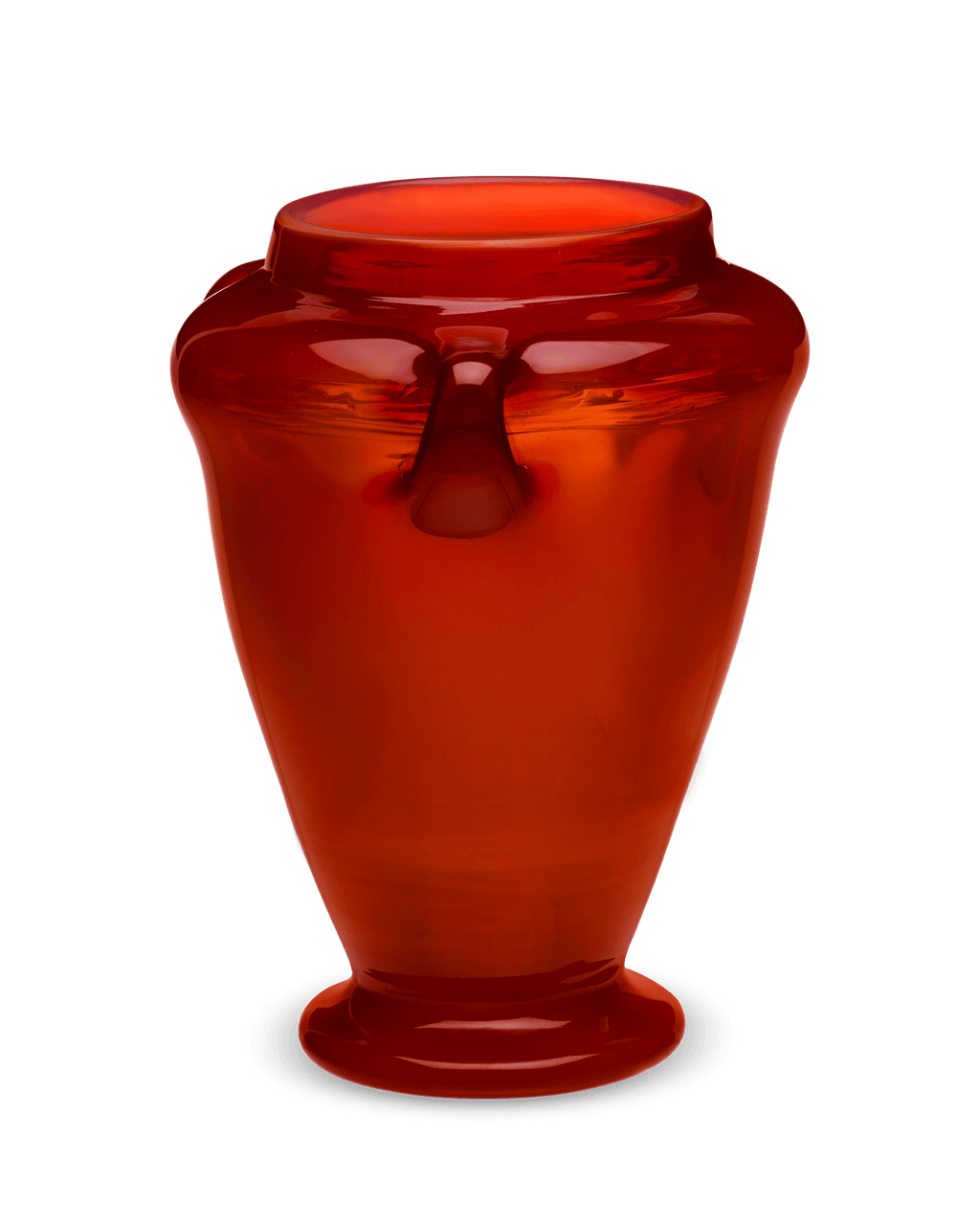 Tiffany Studios Red Favrile Vase